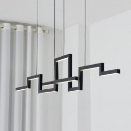 Modern Pendant Light Acrylic Black Chandelier