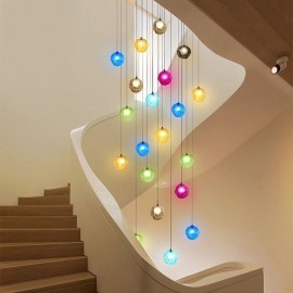 Modern Crystal Ball Pendant Light Colorful Crystal Chandelier (Colorful Style Pls Contact Us)