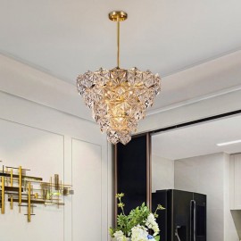 European Glass Pendant Light Modern Cone Shape Chandelier