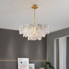 Luxury Pendant Light Home Décor Glass Chandelier Living