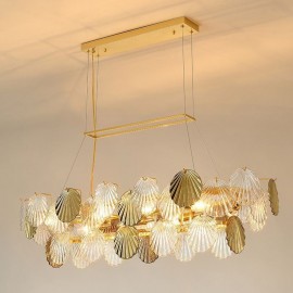 Luxury Glass Chandelier Fashion Lamp Shell Shape Glass Hanging Lamp
