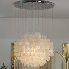 Modern Shell Pendant Light Contemporary Hanging Ceiling Lighting Dining