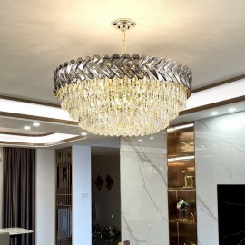 Crystal Pendant Lights Gold Ceiling Light Fixture