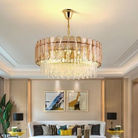 Luxury Pendant Light Crystal Gold Ceiling Light