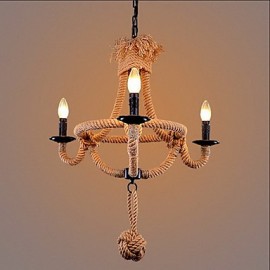 40W Traditional/Classic / Rustic/Lodge / Vintage / Retro / Country Painting Metal ChandeliersLiving Room / Bedroom / Dining Room / Study