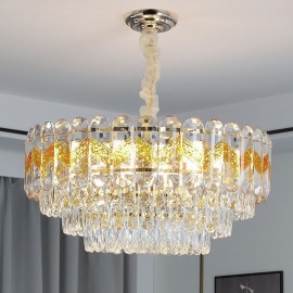 Luxury Pendant Light Crystal Ceiling Lighting Fixture 9/12/16 Lights