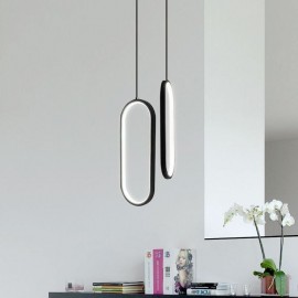 Oval Pendant Light Acrylic Decorative Light Fixture