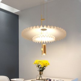 Modern Pleated Pendant Light Acrylic Decorative Lighting