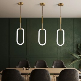 Modern Simple Pendant Light Brass Ceiling Light