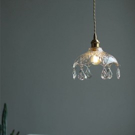Modern Minimalist Glass Pendant Lamp Single Light Pendant Light