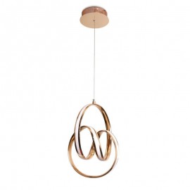 Modern Minimalist Pendant Lamp Unique Circular Twist Light Fixture Kitchen Island