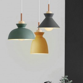 Pendant Light Nordic Metal Dome Macaron Colors Lamp Light