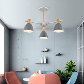 Modern Simple Macaron Pendant Light Creative Wooden Lighting