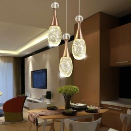 Seeded Glass Teardop Cluster Pendant Light Lighting