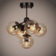 Chandeliers 5 Lights/Glass Ball Lights/ Retro Living Room / Hallway / Outdoors / Garage Metal