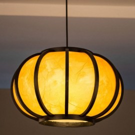 Creative Japanese Bamboo Pendant Light Modern Simple Pendant Light Tearoom Round Light