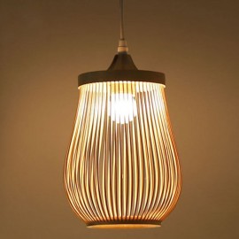 Hollow Cage Pendant Light Modern Bamboo Pendant Light Lighting