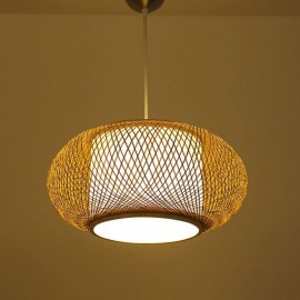Decorative Bamboo Pendant Light Visual Comfort
