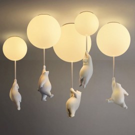 Nordic Ballon Ceiling Light Acrylic Pendant Light Kids Children