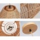 Nordic Retro Ceiling Light Natural Paper Rope Handwoven Lampshade