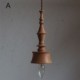 Rubberwood Pendant Light Ins Vintage Hanging Light