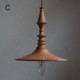 Rubberwood Pendant Light Ins Vintage Hanging Light