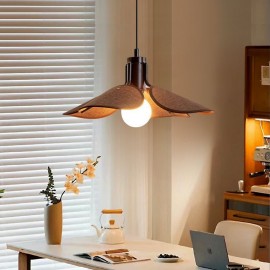 Nordic Pendant Light Wabi-Sabi Style Fabric Lampshade Decorative Ceiling Light