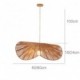 Retro Pendant Light Creative Wabi Sabi Straw Hat Hemp Rope Ceiling Light