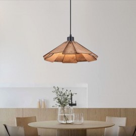 Retro Pendant Light Creative Restaurant Wooden Ceiling Light