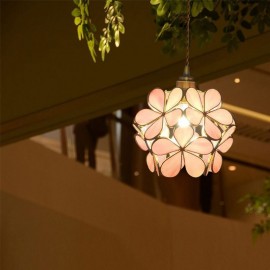 Nordic Creative Pendant Light Glass Home Lighting Petal Shape Lamp Lamp