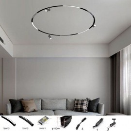 Circular Magnetic Track Light Recessed Spotlight Decorative Light 150cm