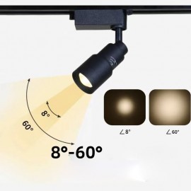 Track Spotlight 8° To 60° Free Focusing Accent Lighting
