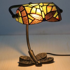 Table Lamp Dragonfly Stained Glass Desk Lamp Decorative Light