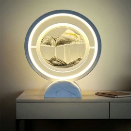 Bedside Table Lamp 3D Quicksand Art Sand Scene Dynamic Night Light