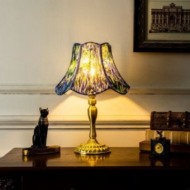 Fabric Table Lamp American Painted Table Light