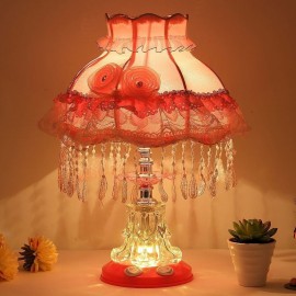 Classical European Table Lamp Glass Bedside Lamp Girls Room