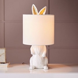White Masked Rabbit Table Lamp Reading Desk Lamp