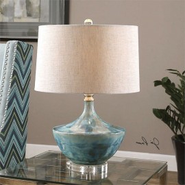 Creative Ceramics Table Lamp Fabric Lampshade Decorative Desk Lamp