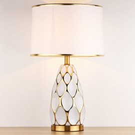 Modern Ceramic Table Lamp Net Shaped Counter Lamp