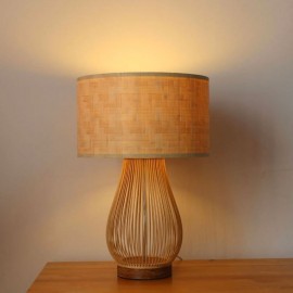 Japanese Vintage Table Lamp Creative Bamboo Desk Lamp Cozy Tearoom Lighting