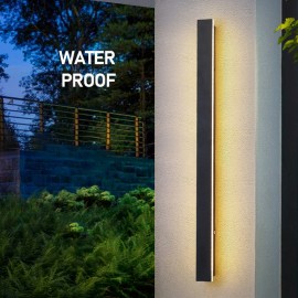 Outdoor Long Modern/Contemporary LED Wall Lamp Sconce Wall Light 90-240V IP 44 for Porch Patio Garden