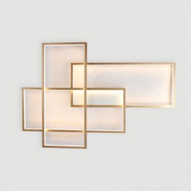 LED Modern /Comtemporary Alumilium Painting Ceiling Light Flush Mount Wall Light with Remoter Dimmer for Living Room Bed Room