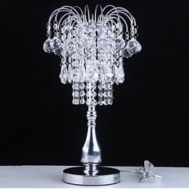 60W Splendid Table Lamp With Crystal Balls