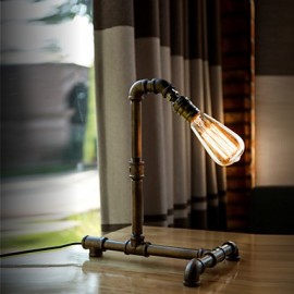 Handmade Vintage Edison Table Lamp Light Bulb Vintage Table Lamps Personalized Water Pipe Desk Lamp FJ-DT2X1-007A0