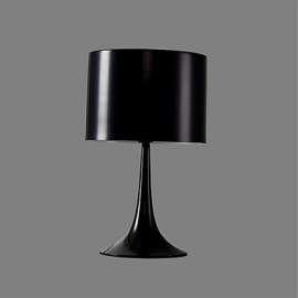 Black Minimalist Metal Table Lamp