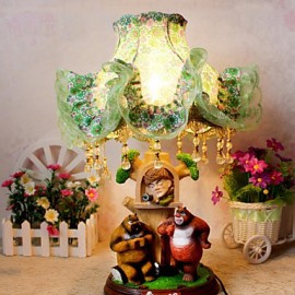 Valentine'S Day Bear Children Cloth Art Of Carve Patterns Or Designs On Woodwork Desk Lamp Led Light